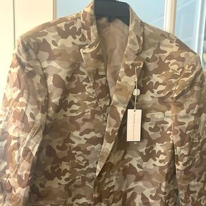 Men’s XL Blazer Jacket NWT Camo Camouflage Sean John